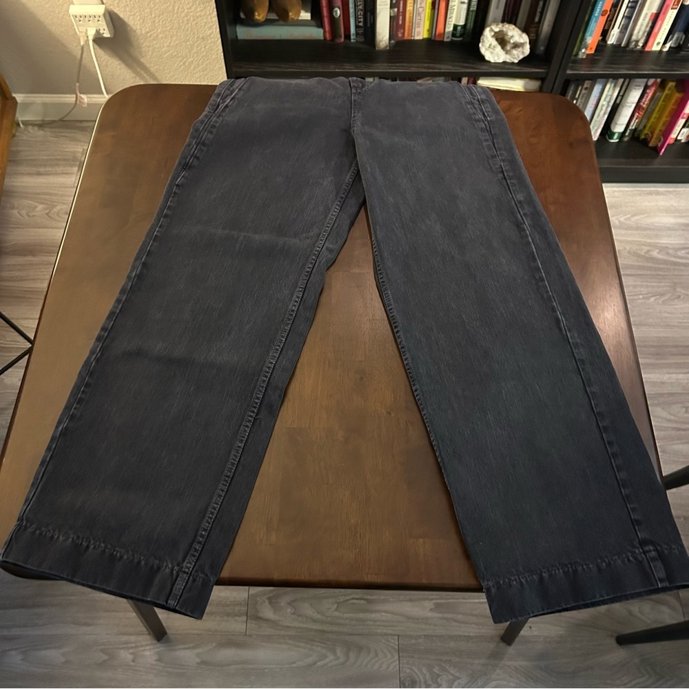 NWT Moia curved dyed denim black wide leg pant size S - Picture 12 of 16